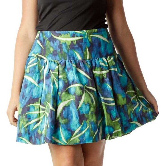 Kenneth Cole New York Dresses & Skirts - Kenneth Cole New York Blue Green White Tropical Print Skirt